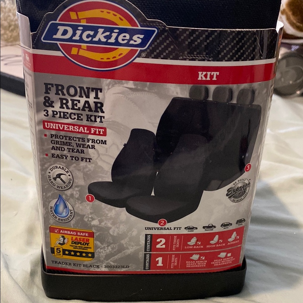 Dickies Black Front Seat Covers